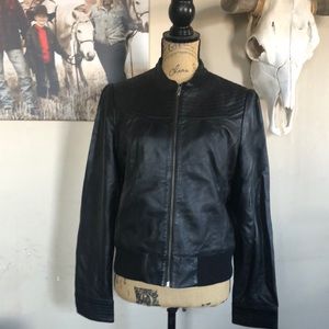 Halogen leather moto jacket NWOT
